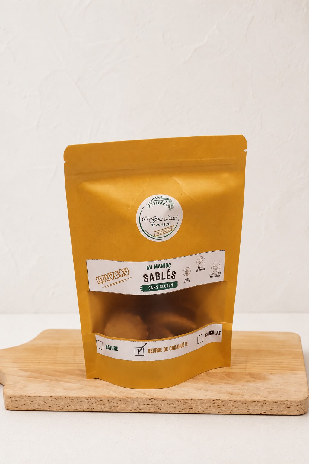 Sablé au manioc Beurre de cacahuète
